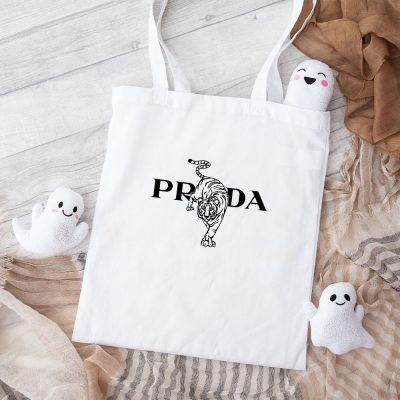 Prada Logo Luxury Cotton Canvas Tote Bag TTB1786