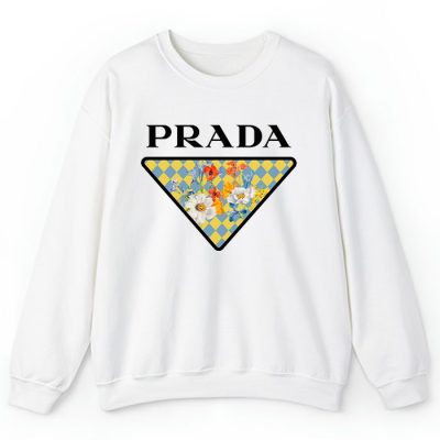 Prada Logo Luxury Flower Crewneck Sweatshirt CSTB0653