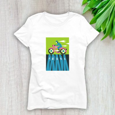 Prada Motobike Lady T-Shirt Luxury Tee For Women LDS1803