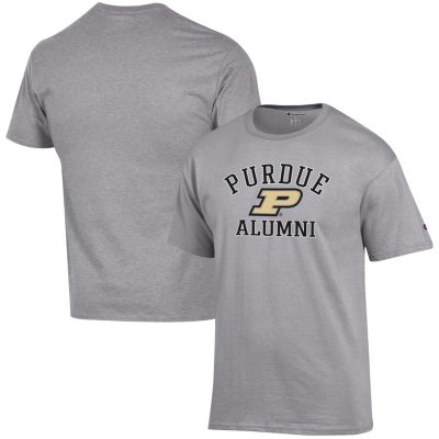 Purdue Boilermakers Champion Alumni Logo T-Shirt - Gray