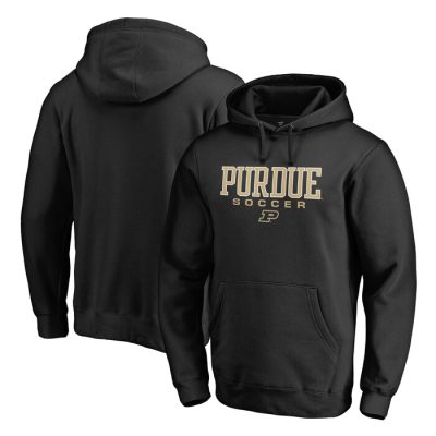 Purdue Boilermakers True Sport Soccer Pullover Hoodie - Black