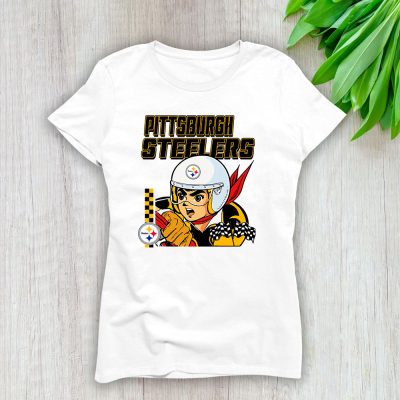 Racer X Pittsburgh Steelers Team American Football Lady T-Shirt Women Tee TLT4393