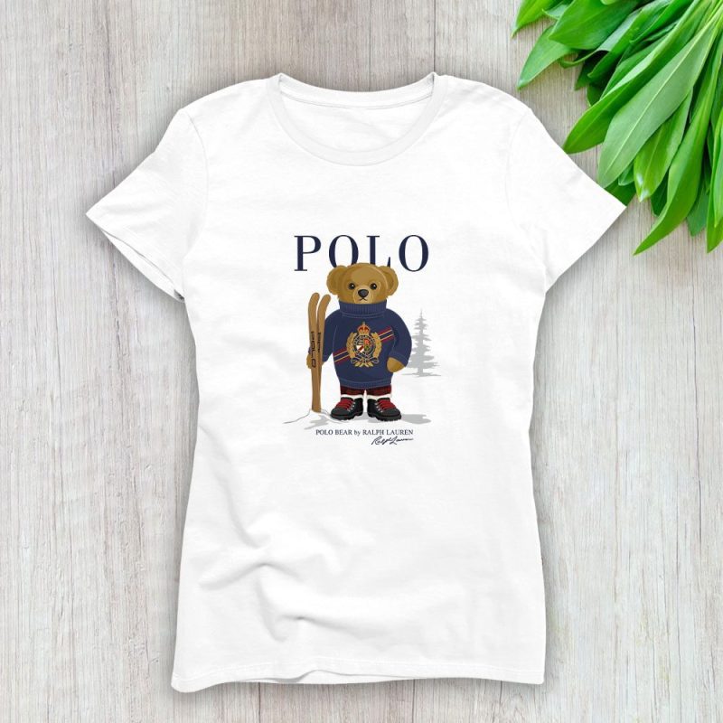 Ralph Lauren Polo Bear Teddy Lady T-Shirt Luxury Tee For Women LDS1835