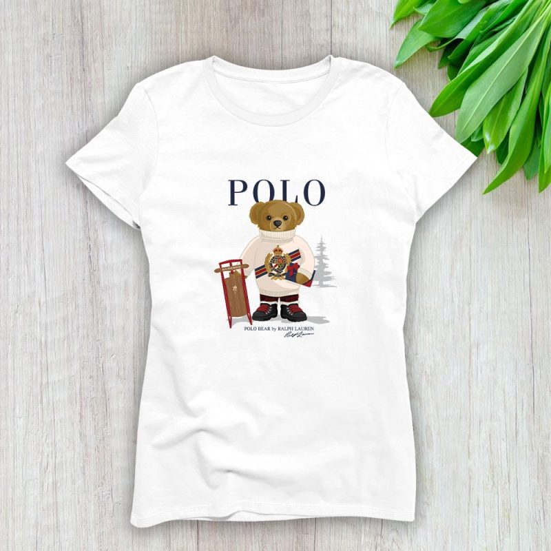 Ralph Lauren Polo Bear Teddy Lady T-Shirt Luxury Tee For Women LDS1837