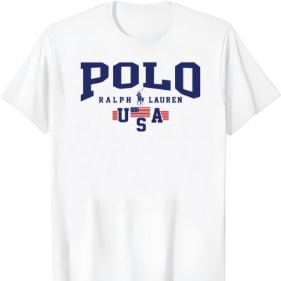 Ralph Lauren Polo Plag USA Kid Tee Unisex T-Shirt TTB1780