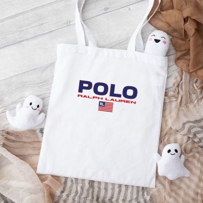 Ralph Lauren Polo Plag Usa Cotton Canvas Tote Bag TTB1820