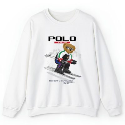 Ralph Lauren Polo Racing Bear Teddy Crewneck Sweatshirt CSTB0794