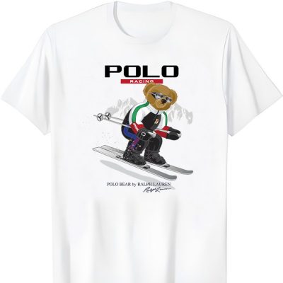 Ralph Lauren Polo Racing Bear Teddy Kid Tee Unisex T-Shirt TTB1801