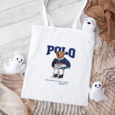 Ralph Lauren Polo Sport Bear Teddy Cotton Canvas Tote Bag TTB1840