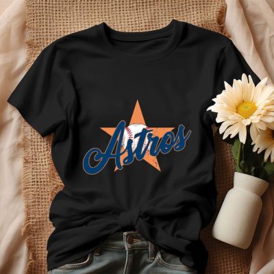 Retro Houston Astros Baseball Game Day Shirt