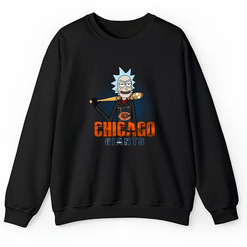 Rick X Rick And Morty X Chicago Bears Team X NFL X American Football Unisex Sweatshirt TAS4456