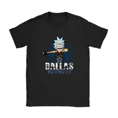 Rick X Rick And Morty X Dallas Cowboys Team X NFL X American Football Unisex T-Shirt Cotton Tee TAT4457