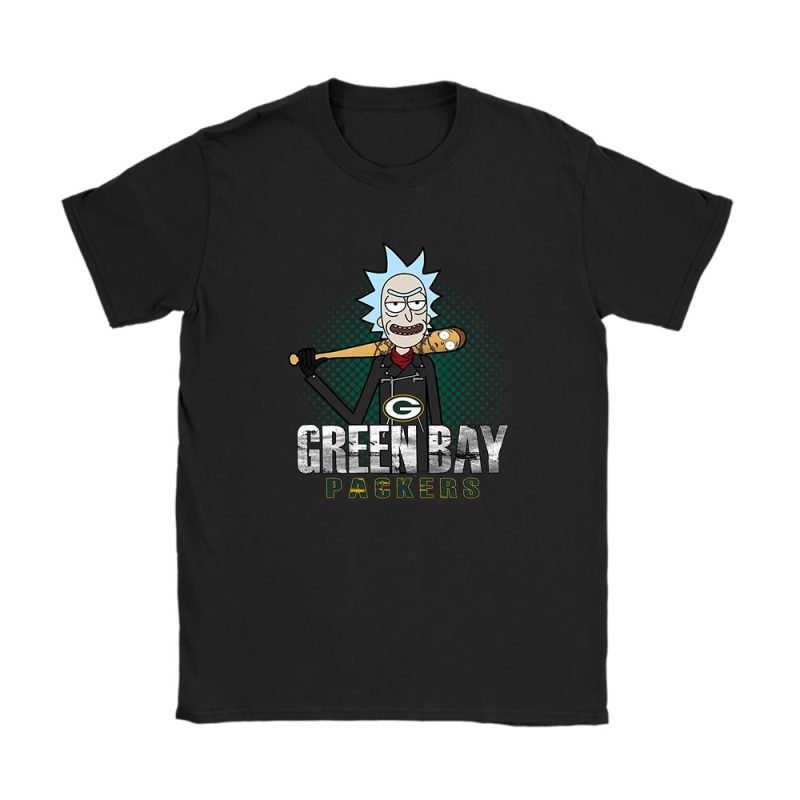 Rick X Rick And Morty X Green Bay Packers Team X NFL X American Football Unisex T-Shirt Cotton Tee TAT4459