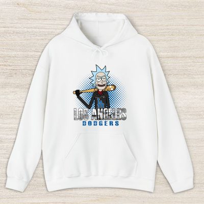 Rick X Rick And Morty X Los Angeles Dodgers Team X MLB X Baseball Fans Unisex Pullover Hoodie TAH4449