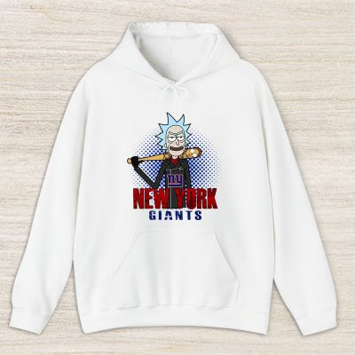 Rick X Rick And Morty X New York Giants Team X NFL X American Football Unisex Pullover Hoodie TAH4461