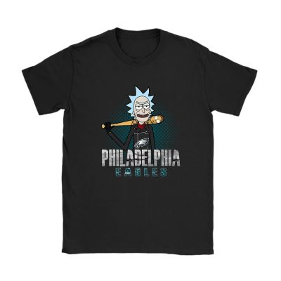 Rick X Rick And Morty X Philadelphia Eagles Team X NFL X American Football Unisex T-Shirt Cotton Tee TAT4462