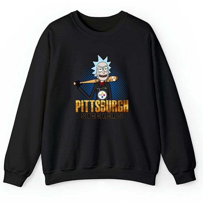 Rick X Rick And Morty X Pittsburgh Steelers Team X NFL X American Football Unisex Sweatshirt TAS4463