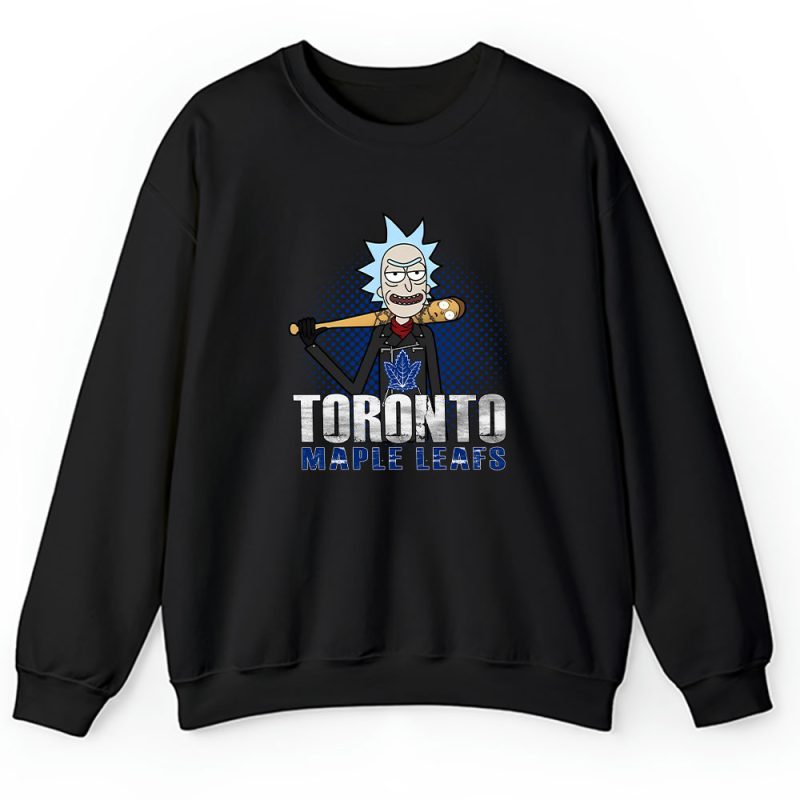 Rick X Rick And Morty X Toronto Maple Leafs Team X NHL X Hockey Fan Unisex Sweatshirt TAS4474