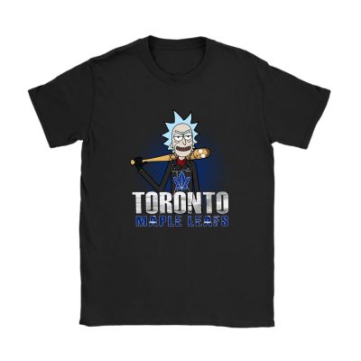 Rick X Rick And Morty X Toronto Maple Leafs Team X NHL X Hockey Fan Unisex T-Shirt Cotton Tee TAT4474
