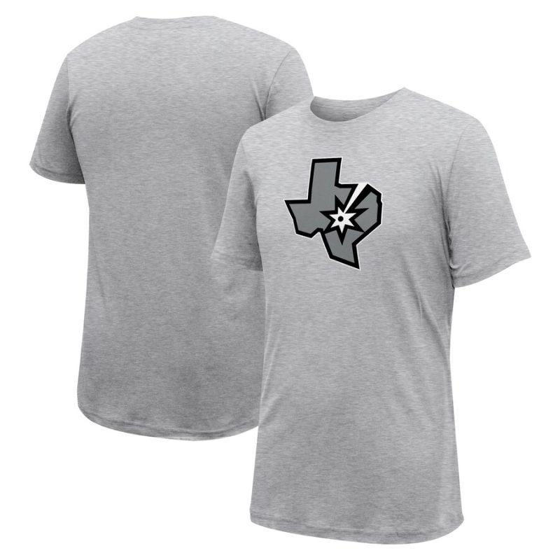 San Antonio Spurs Stadium Essentials Unisex Primary Logo T-Shirt - Gray