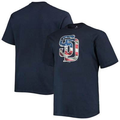 San Diego Padres Banner Wave Big & Tall T-Shirt - Navy