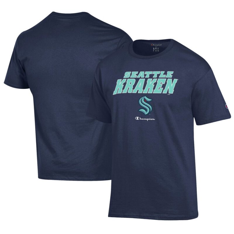 Seattle Kraken Champion T-Shirt - Deep Sea Blue