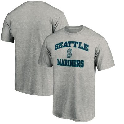 Seattle Mariners Team Heart & Soul Unisex T-Shirt - Heathered Gray