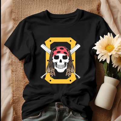 Skull Pittsburgh Pirates Baseball Unisex T-Shirt IPP2283