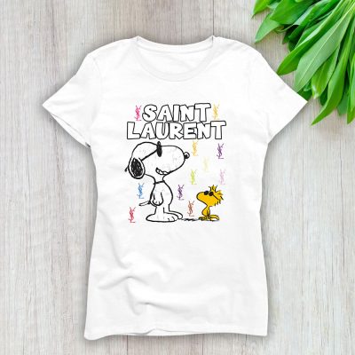 Snoopy Saint Laurent Brand Lady T-Shirt Women Tee TLT4110