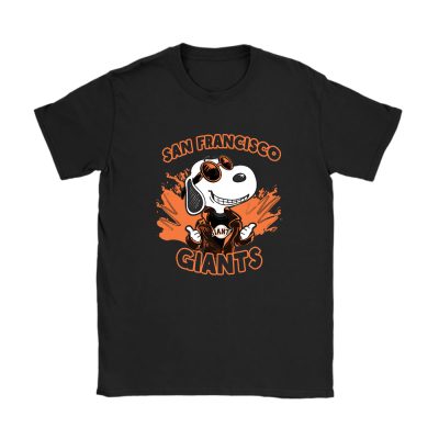 Snoopy X San Francisco Giants Team X MLB X Baseball Fans Unisex T-Shirt Cotton Tee TAT3288