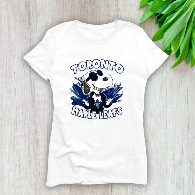 Snoopy X Toronto Maple Leafs Team X NHL X Hockey Fan Lady T-Shirt Women Tee For Fans TLT3576