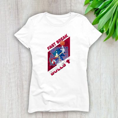 Sonic X Chicago Bulls Team X NBA X Basketball Lady T-Shirt Women Tee For Fans TLT3583