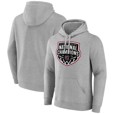 South Carolina Gamecocks 2024 NCAA Basketball National Champions Official Logo Pullover Hoodie - Steel