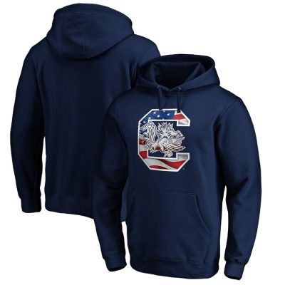 South Carolina Gamecocks Banner Wave Pullover Hoodie - Navy