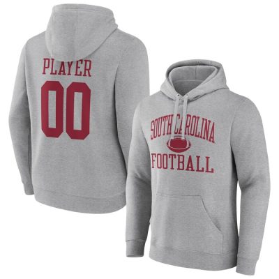 South Carolina Gamecocks Football Pick-A-Player NIL Gameday Tradition Pullover Hoodie - Gray