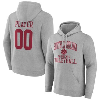 South Carolina Gamecocks Volleyball Pick-A-Player NIL Gameday Tradition Pullover Hoodie - Gray