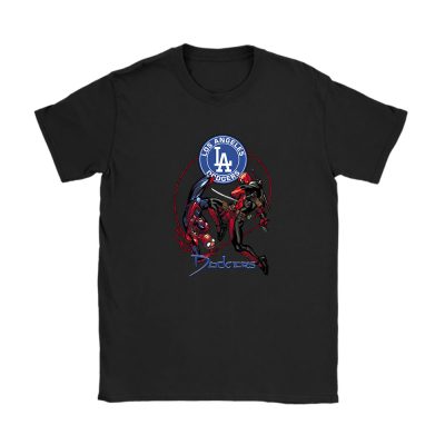 Spiderman MLB Los Angeles Dodgers Unisex T-Shirt Cotton Tee TAT4096