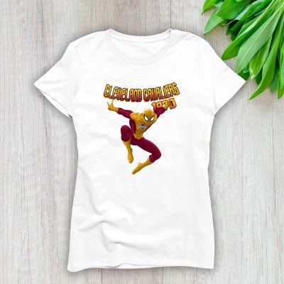 Spiderman NBA Cleveland Cavaliers Lady T-Shirt Women Tee For Fans TLT1445