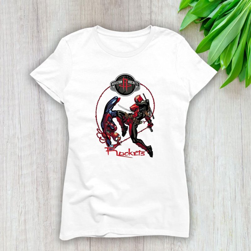 Spiderman NBA Houston Rockets Lady T-Shirt Women Tee For Fans TLT1490