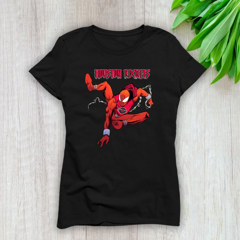 Spiderman NBA Houston Rockets Lady T-Shirt Women Tee For Fans TLT1497