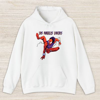 Spiderman NBA Los Angeles Lakers Unisex Pullover Hoodie TAH3579