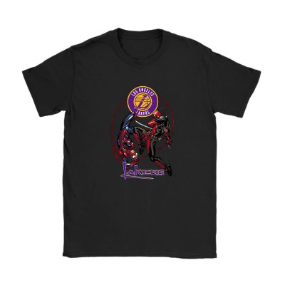 Spiderman NBA Los Angeles Lakers Unisex T-Shirt Cotton Tee TAT4099