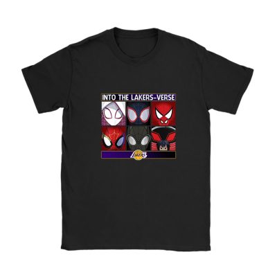 Spiderman NBA Los Angeles Lakers Unisex T-Shirt Cotton Tee TAT4100