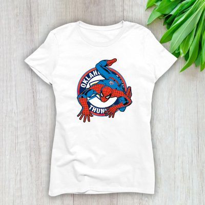 Spiderman NBA Oklahoma City Thunder Lady T-Shirt Women Tee For Fans TLT1594