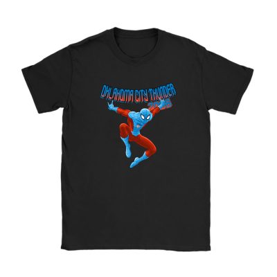 Spiderman NBA Oklahoma City Thunder Unisex T-Shirt Cotton Tee TAT3612