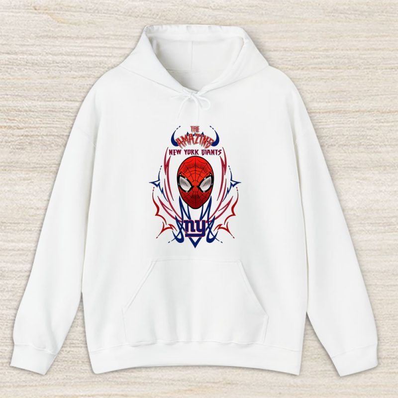 Spiderman NFL New York Giants Unisex Pullover Hoodie TAH4108