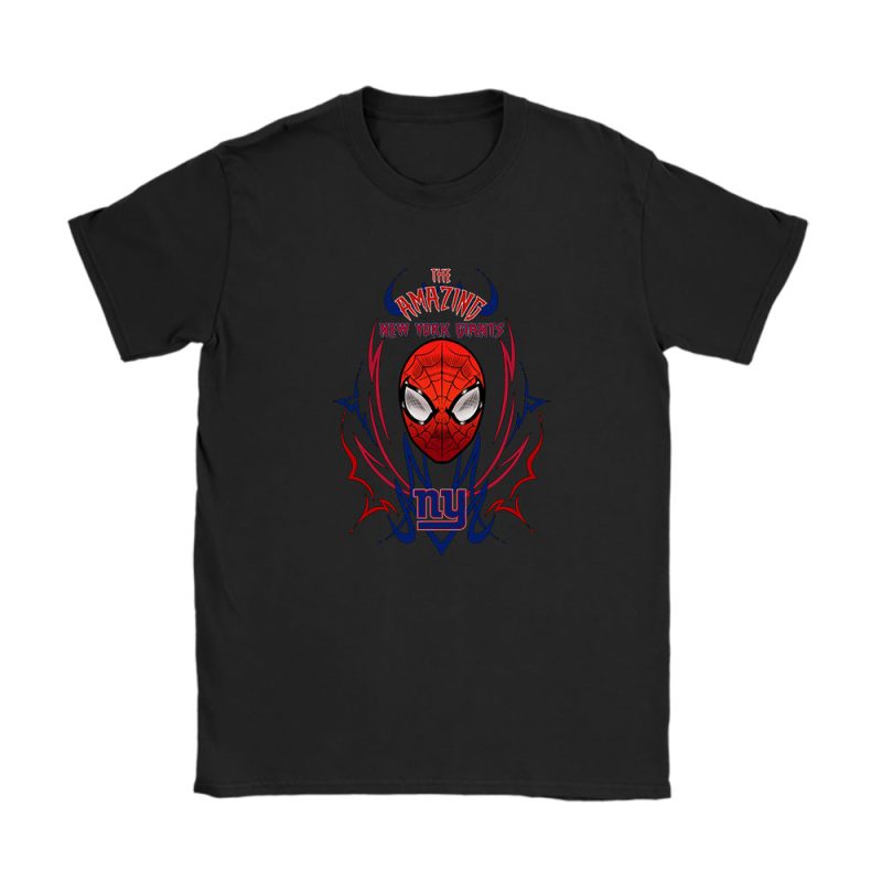 Spiderman NFL New York Giants Unisex T-Shirt Cotton Tee TAT4108