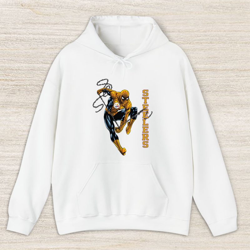 Spiderman NFL Pittsburgh Steelers Unisex Pullover Hoodie TAH3629