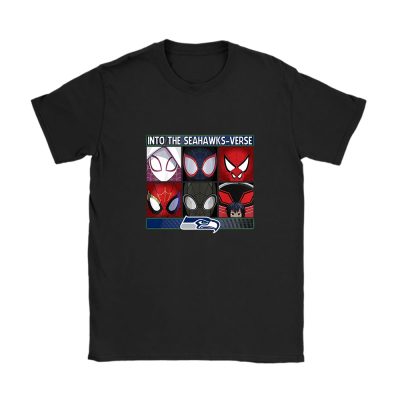 Spiderman NFL Seattle Seahawks Unisex T-Shirt Cotton Tee TAT4140
