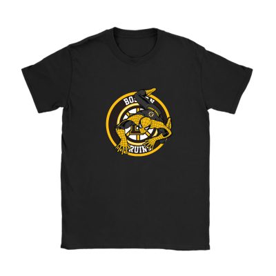 Spiderman NHL Boston Bruins Unisex T-Shirt Cotton Tee TAT3509